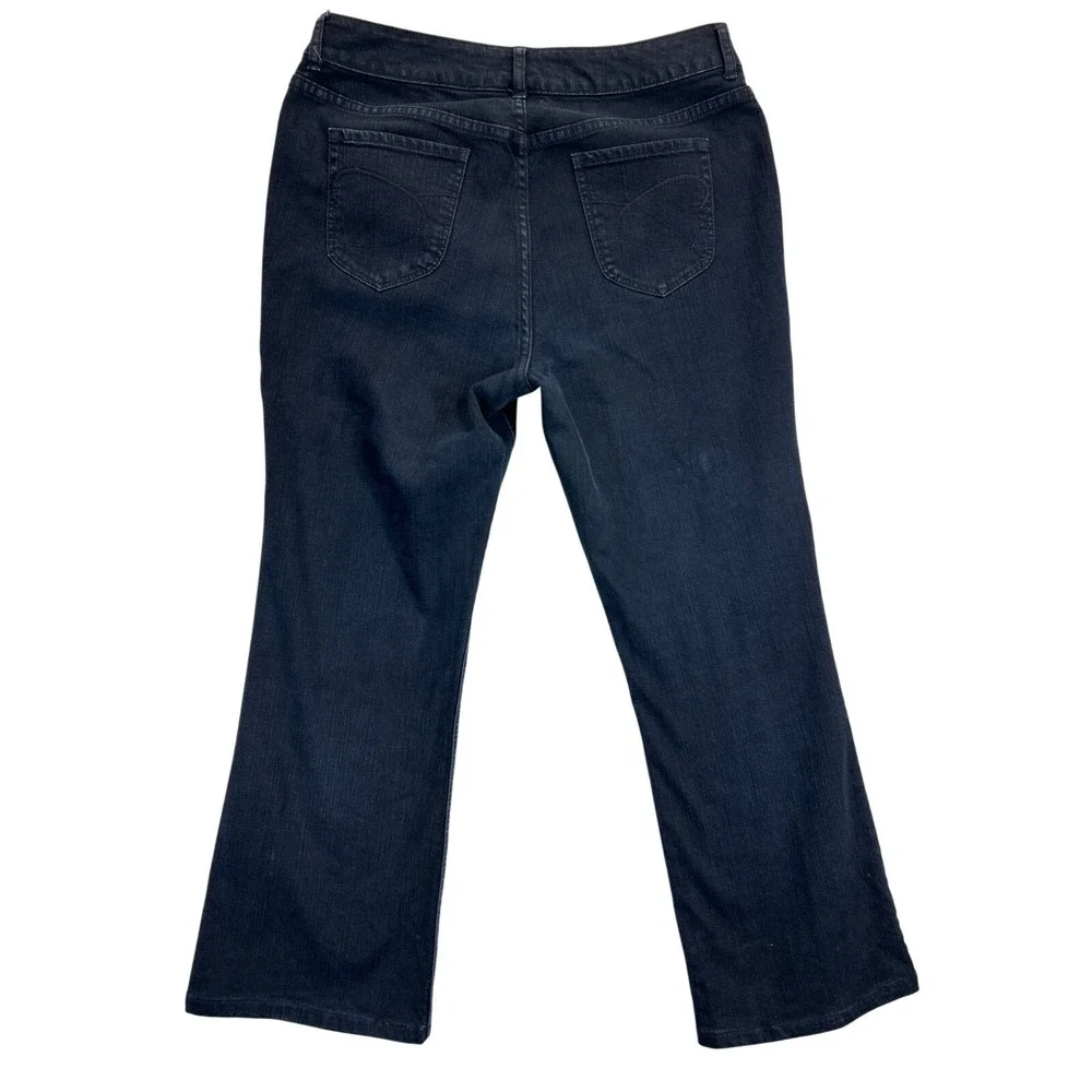 Chicos‎ Jeans Platinum Womens 2 Short Black Bootcut